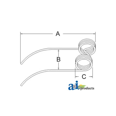 A & I Products BALER TOOTH 11" x3" x4" A-96V3